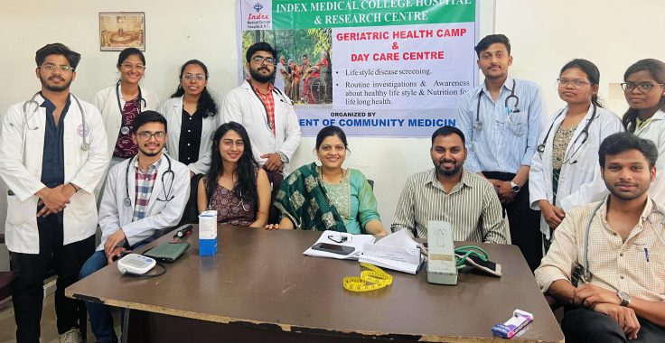 Specialized Health Camp for Senior Citizens Conducted by Index Medical College Hospital & Research Centre
